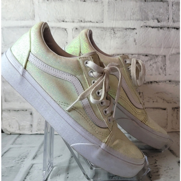 VANS Womens Size US 8 Old Skool Sneaker Glitter Metallic Color Changing Athletic - Picture 2 of 13